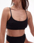 Topshop super soft bralet in black Черный, S - EU 36-38 - фото #4