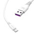 Фото #2 товара Przewód kabel USB - USB-C 5A 1m biały