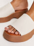 ALDO Yassu chunky mule sandals in birch leather