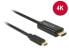 Фото #2 товара Разъем USB Type-C Delock 85258 - 1 м - HDMI - мужской - мужской - золотой