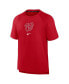 Фото #2 товара Men's Red Washington Nationals Authentic Collection Pregame Raglan Performance T-Shirt