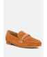 Фото #1 товара ECHO Womens Suede Leather Braided Detail Loafers