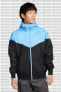 Фото #1 товара Олимпийка Nike Ветро защитная с капюшоном для мужчин Windrunner Full Zip Jacket Чёрно-синяя