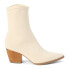 COCONUTS by Matisse Lynne Pointed Toe Pull On Womens Off White Casual Boots LYN