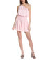 Ramy Brook Leah Satin Mini Dress Women's Pink L