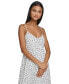 Women's Polka-Dot Pleated A-Line Dress