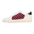 Фото #3 товара Vintage Havana Nicolette Checkered Metallic Slip On Womens White Sneakers Casua