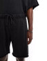 Jack & Jones oversized washed sweat short co-ord in black Черный, L - Waist 91 cm - фото #5