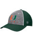 Men's Heather Gray Miami Hurricanes Nimble Adjustable Hat