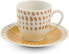 Фото #4 товара Villa d'Este Home Tivoli, Marea Set of 6 Porcelain Coffee Cups with Saucers, 90 ml