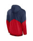 Фото #4 товара Men's Navy and Red St. Louis Cardinals Overview Half-Zip Hoodie Jacket