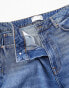 ASOS DESIGN straight jeans in authentic vintage wash in dark wash blue