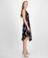 Фото #3 товара Petite Floral-Print Sleeveless Midi Dress