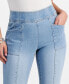 Фото #3 товара Petite High-Rise Seamed Pull-On Skinny Jeans, Created for Macy's