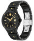 ფოტო #2 პროდუქტის Women's Se Swiss Quartz Black Ceramic Yellow PVD Bracelet Watch 33mm
