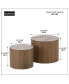 Фото #3 товара MDF With Ash/Oak/Walnut Veneer Side Table/Coffee Table/End Table/Ottoman(Walnut)