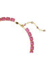 Фото #3 товара Swarovski octagon Cut, Pink, Gold-Tone Millennia Necklace