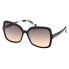 Очки PUCCI EP0192 Sunglasses Shiny Black / Gradient Smoke - фото #2