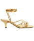 Фото #2 товара Women's The Campaign Mid Stiletto Lace-Up Sandals