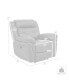 Фото #5 товара Marcel 40" Leather in Manual Recliner Chair