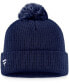 Фото #3 товара Men's Navy St. Louis Blues Core Primary Logo Cuffed Knit Hat with Pom