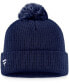 ფოტო #3 პროდუქტის Men's Navy St. Louis Blues Core Primary Logo Cuffed Knit Hat with Pom