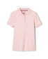 ფოტო #2 პროდუქტის Big Girls Short Sleeve Picot Collar Interlock Polo Shirt