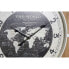 Фото #3 товара Настенное часы DKD Home Decor Чёрный Белый Железо Vintage 60 x 4,5 x 60 cm Деревянный MDF Карта Мира (2 штук)