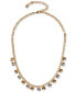 Two-Tone Charm Chain Necklace, 16" + 3" extender