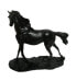 Skulptur Pferd Schwarz Marmoroptik