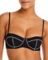 Фото #1 товара Onia 299230 Women Flora Seamed Underwire Bikini Top Size M