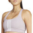 ფოტო #3 პროდუქტის ADIDAS Powerimpact 3 Stripes Sports Bra Medium Support