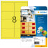 Фото #1 товара HERMA Neon labels A4 99.1x67.7 mm luminous yellow paper matt 160 pcs. - Yellow - Rounded rectangle - Permanent - Paper - Matte - Laser/Inkjet