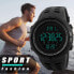 Фото #13 товара Men's Digital Watches - 50 m Waterproof Men's Digital Sports Watches, Black Large Face Military Sports Watch LED Wrist Watch for Men with Alarm Clock/Count-Down Timer/Double Time/Stopwatch/12/24H, black, Men, Strap