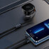 Ładowarka samochodowa 2w1 USB-C + iPhone Lightning zwijany przewód 75cm 30W - czarny