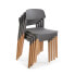 Chair Versa Grey 45 x 76 x 42 cm (4 Units)