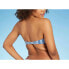 Women's Light Lift Bandeau Bikini Top - Shade & Shore™ Sapphire Blue & White Str