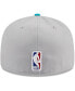Фото #3 товара Men's Gray, Teal Charlotte Hornets Tip-Off Two-Tone 59FIFTY Fitted Hat
