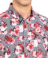 Men's Slim-Fit Non-Iron Performance Stretch Floral Button-Down Shirt