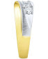 ფოტო #4 პროდუქტის Men's Lab Grown Diamond Diagonal Band (1 ct. t.w.) in 10k Gold