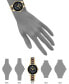 ფოტო #4 პროდუქტის Women's Three-Hand Quartz Gold-Tone Alloy with Gray and Brown Resin Bracelet Watch, 32mm