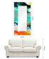 Фото #11 товара 'Tidal Abstract' Rectangular On Free Floating Printed Tempered Art Glass Beveled Mirror, 72" x 36"