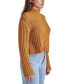Фото #3 товара Women's Kirsten Chunky Cropped Mock Neck Sweater