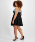 ფოტო #2 პროდუქტის Trendy Plus Size Sequined Knot-Front Fit & Flare Dress