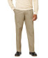 Фото #1 товара Men's Signature Relaxed Fit Pleated Iron Free Pants with Stain Defender