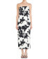 Women's Printed Strapless Maxi Dress