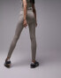 Фото #4 товара Topshop co-ord ribbed seamless legging in khaki