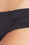 Фото #3 товара Tommy Bahama Pearl Side-Shirred Women's Swimwear Bottom Black Size Small 181896