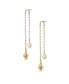 ფოტო #3 პროდუქტის Shell and Freshwater Pearl Vacation 18K Gold Plated Dangle Earrings