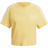 Фото #3 товара ADIDAS Essentials Cropped Top 3 Stripes short sleeve T-shirt